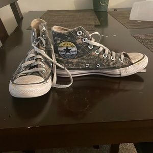 Bleached Hightop Converse